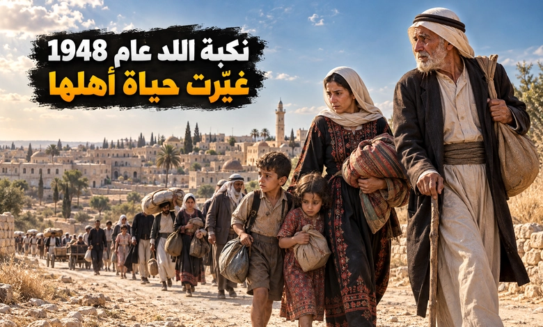 النكبة الفلسطينية في مدينة اللد عام 1948 وأثرها في السكان والمكان 
