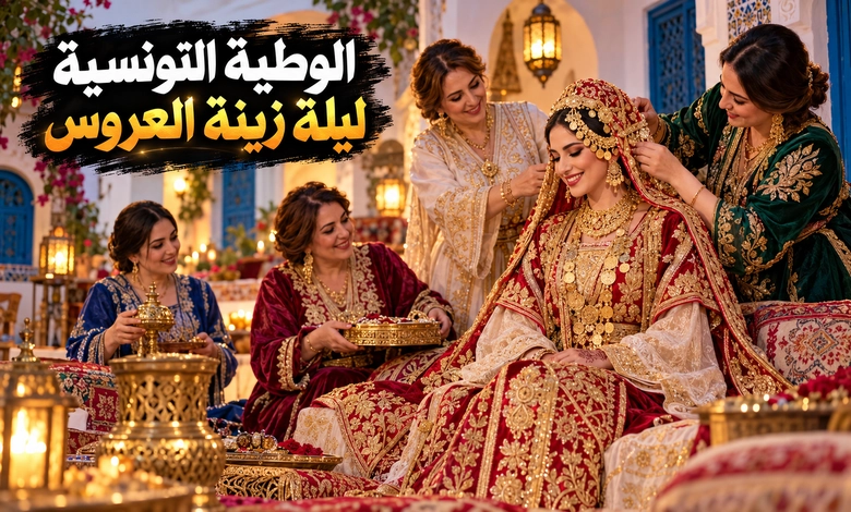 العرس التونسي التقليدي سبعة أيام من الوطية إلى البربورة الوطية التونسية ليلة الزينة وبهجة العروس