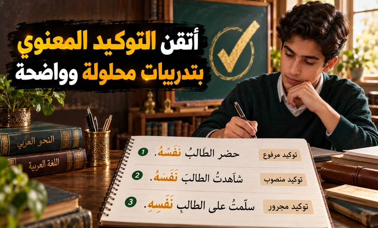 ألفاظ التوكيد المعنوي وإعرابها كيف تميز ألفاظها وتضبط إعرابها؟ تدريبات محلولة لترسيخ ألفاظ التوكيد المعنوي وإعرابها