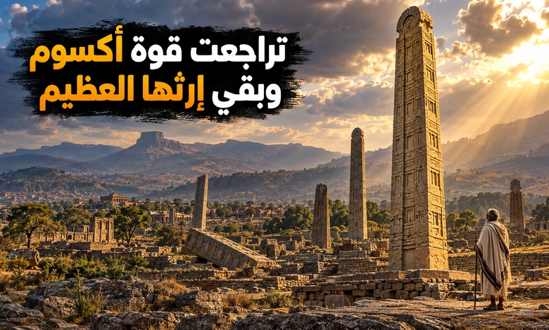 مملكة أكسوم من صعودها في القرن الإفريقي إلى صراعها مع حمير واليمن تراجع مملكة أكسوم وإرثها في تاريخ القرن الإفريقي