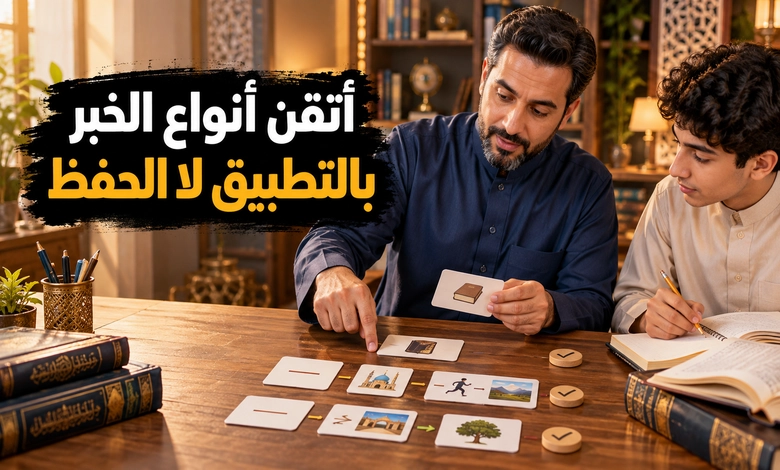أنواع الخبر في اللغة العربية صور تتنوع ومعان تتضح تطبيقات عملية لإتقان أنواع الخبر في اللغة العربية