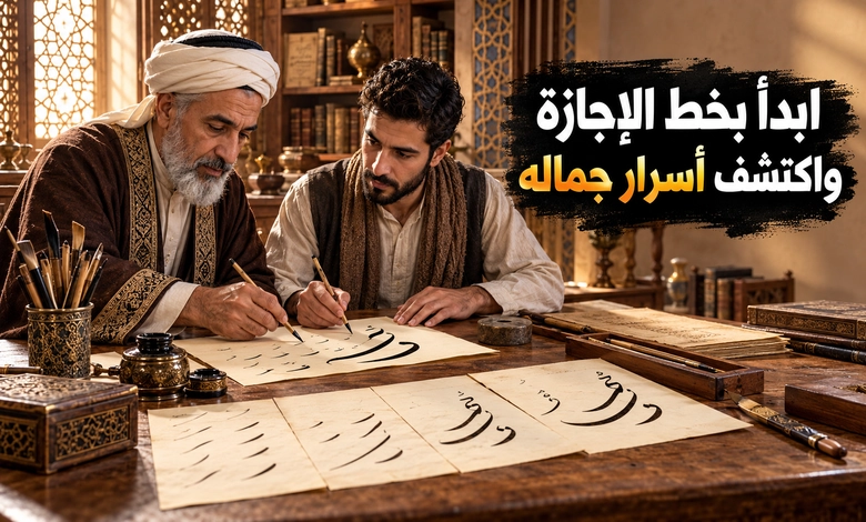 تعلم خط الإجازة وفهم أسرار جمالياته
