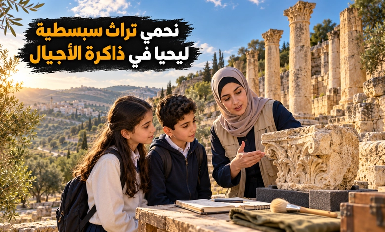 مدينة سبسطية التاريخية حكاية حضارات تعاقبت فوق تلال فلسطين حماية تراث سبسطية ونقله إلى الأجيال