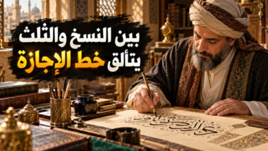 خط الإجازة بين خصائص خط النسخ وملامح خط الثلث خط الإجازة بين خصائص خط النسخ وملامح خط الثلث