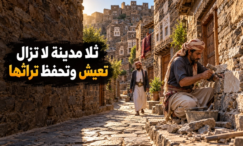 صون تراث ثلا واستمرار المدينة المأهولة 