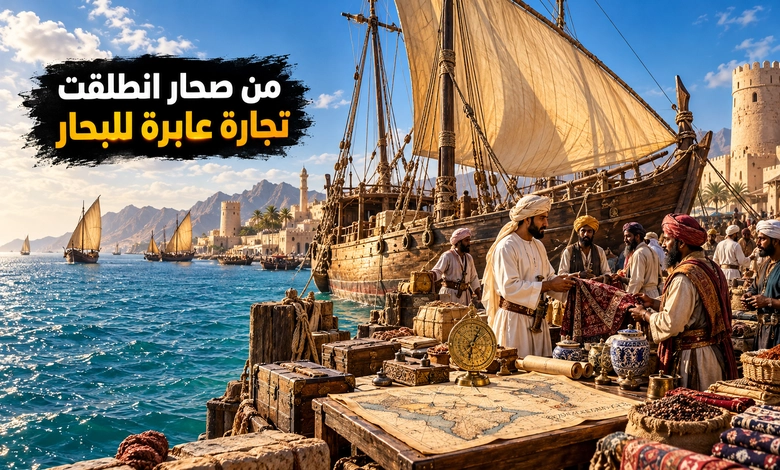 مدينة صحار القديمة حكاية ميناء صنع مجد التجارة العمانية عبر القرون طرق التجارة البحرية التي ربطت صحار بحضارات العالم القديم