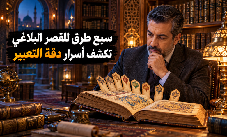 طرق القصر البلاغي السبع وأمثلتها أسرار التخصيص ودقة التعبير طرق القصر البلاغي السبع وأمثلتها أسرار التخصيص ودقة التعبير