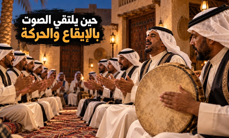 طريقة أداء السامري الكويتي وتناغم الصوت والحركة 