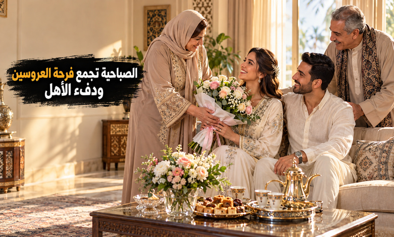 عادات زيارة العروسين في يوم الصباحية بين فرحة اللقاء ودفء الأهل عادات زيارة العروسين في يوم الصباحية بين فرحة اللقاء ودفء الأهل