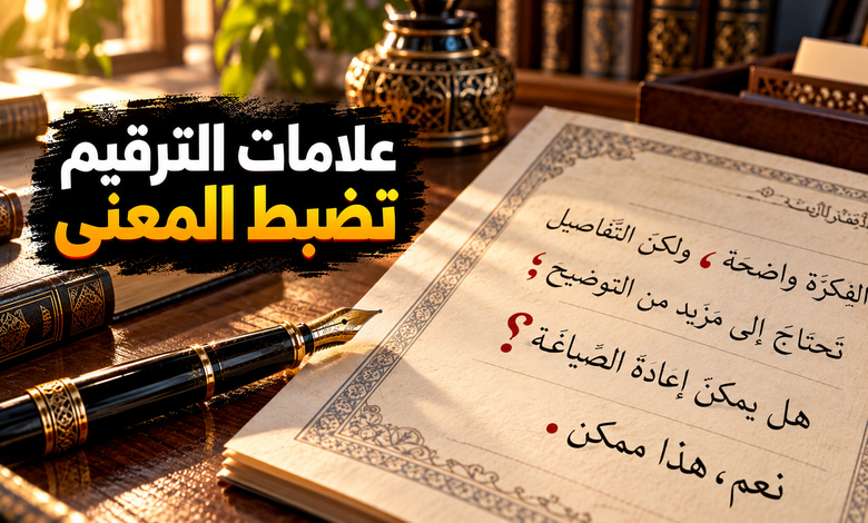 علامات الترقيم في اللغة العربية رموز تضبط المعنى وتوضح المبنى علامات الترقيم في اللغة العربية رموز تضبط المعنى وتوضح المبنى