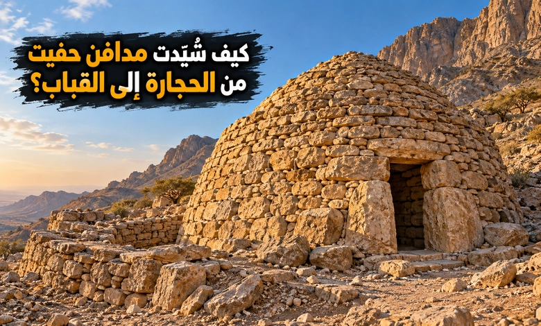 مدافن جبل حفيت حجارة تحفظ أسرار البناء وذاكرة الفناء عمارة مدافن جبل حفيت من الحجارة المحلية إلى القباب