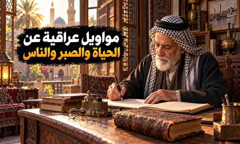 كلمات مواويل عراقية مكتوبة عن الحياة والصبر والدنيا والناس
