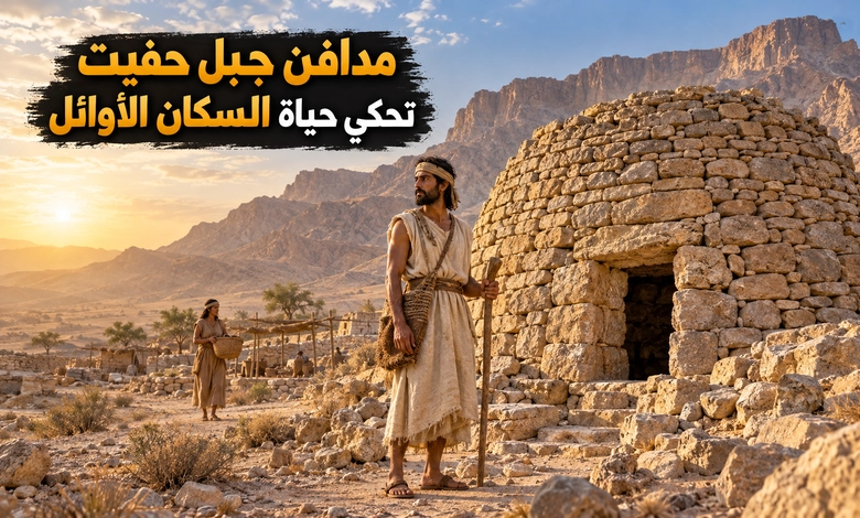 مدافن جبل حفيت حجارة تحفظ أسرار البناء وذاكرة الفناء مدافن جبل حفيت شواهد على حياة سكان العين الأوائل