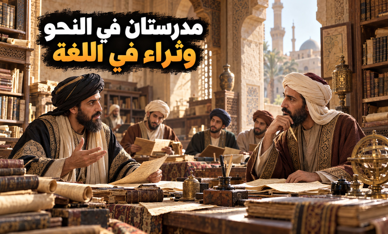 مدرسة البصرة ومدرسة الكوفة خلاف في النحو وثراء في اللغة مدرسة البصرة ومدرسة الكوفة خلاف في النحو وثراء في اللغة