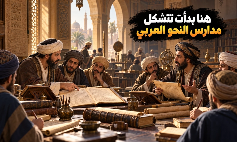 مدرسة البصرة ومدرسة الكوفة خلاف في النحو وثراء في اللغة مدرسة البصرة ومدرسة الكوفة وبدايات تشكل المذاهب النحوية