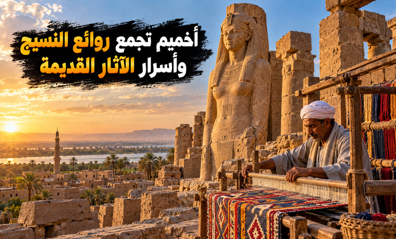 مدينة أخميم القديمة روائع النسيج وبدائع الآثار مدينة أخميم القديمة روائع النسيج وبدائع الآثار