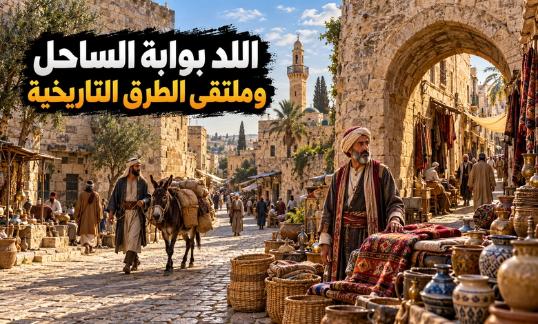 مدينة اللد القديمة بوابة الساحل الفلسطيني وملتقى الطرق التاريخية 