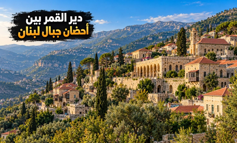 مدينة دير القمر التاريخية في جغرافية جبل لبنان 