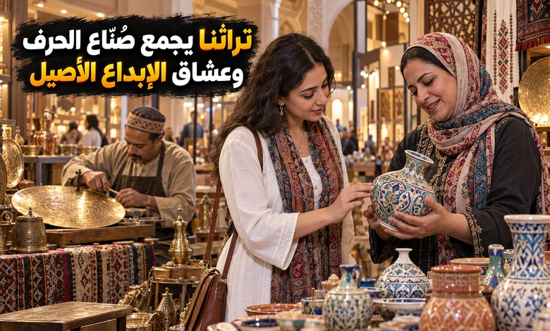 معرض تراثنا للحرف اليدوية ملتقى الصنعة وأهلها
