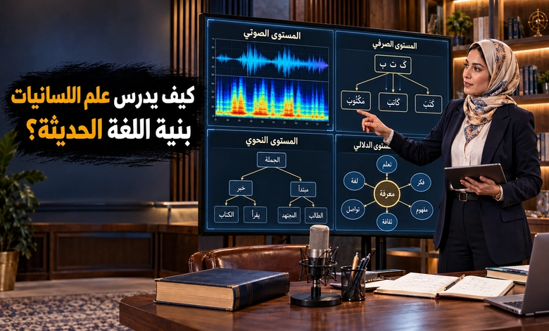 مستويات التحليل اللغوي الأربعة من أصوات الكلام إلى دلالات المعاني مفهوم مستويات التحليل اللغوي وأسس دراستها في اللسانيات الحديثة