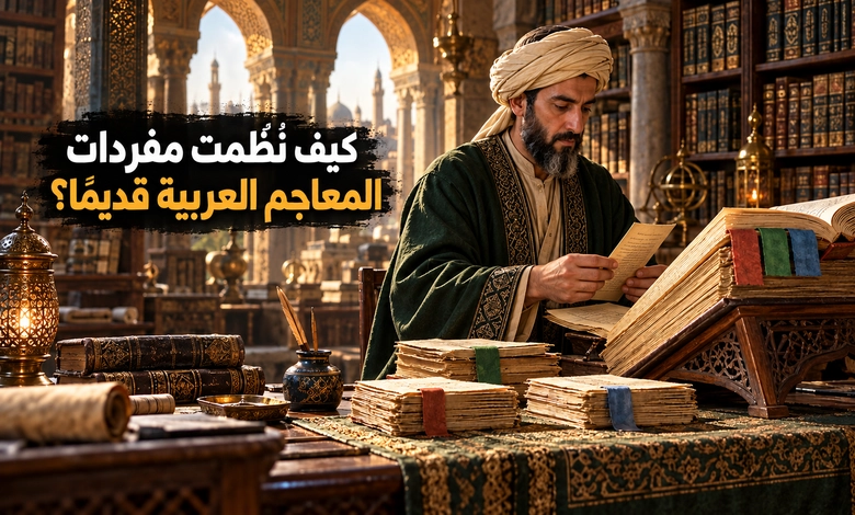مناهج ترتيب المعاجم العربية من مخارج الحروف إلى ترتيب القوافي مناهج ترتيب المعاجم العربية وأسس تنظيم المادة اللغوية
